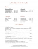 Menu Le Faubourg - Blanc de fruits de mer et plateaux 