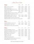 Menu Le Faubourg - Vins