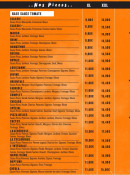 Menu Pizza'delice - Pizzas