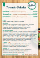 Menu Be fresh - Les formules salades