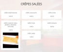 Menu Bel Zasyet - Les crepes salées