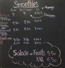 Menu Charbel - Smoothies