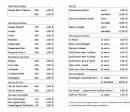 Menu JackTavern - Boissons et vins