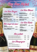 Menu Chez Man Michel - Les vins