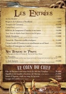 Menu La Rhumerie du Pirate - Les entrées