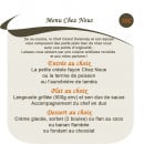 Menu Le chez Nous - Le menu à 50€