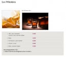 Menu Le Bord De Mer - Les whiskies 