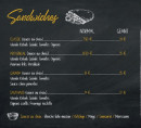 Menu My kebab - Sandwiches