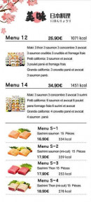 Menu Sakura - Menus suite et fin