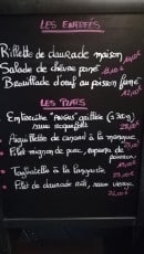 Menu Kawan - Les entrées et les plat