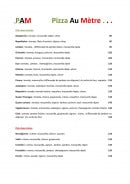 Menu Pizzéria Pam - Les pizzas page 2