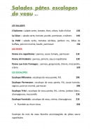 Menu Pizzéria Pam - Les salades ,...