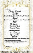 Menu Chez Kawol - Un exemple de menu