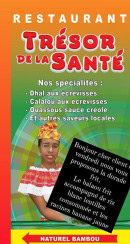 Carte et menu de Trésor de la santé à Capesterre Belle Eau — Exemple de menu