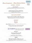 Carte et menu de Ti Kaz' la à Terre de Haut — Menu langouste