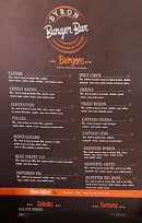 Menu Byron Burger Bar - Les burgers