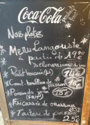 Carte et menu de L’Océ-Ann à Sainte Anne — Exemple de menu