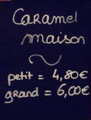 Menu Des Saveurs et des Mots - Caramel maison