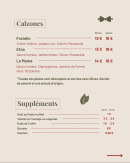 Carte et menu de El capo della pizza à Le Gosier — Calzones