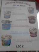 Menu gwada pizza plus - les glaces 