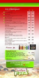 Menu Antillais food - Les pizzas suite