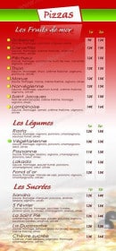 Menu Antillais food - Les pizzas