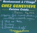 Menu Chez Genevieve - Le menu à 14€