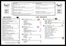 Carte et menu de Fuji Sushi à Fort de France — Les entrées soir et sushis