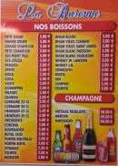 Menu La Baronne - Les boissons