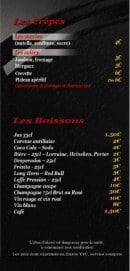 Menu Stile Pizza - les crépes