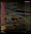 Menu Stile Pizza - les pizzas