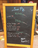 Carte et menu de Sun'Fly à Fort de France — Exemple de menu