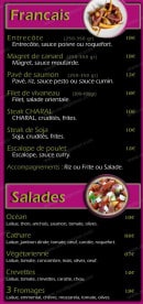 Menu Top corner - Les francais et salades