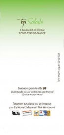 Menu Top Salade - Les informations