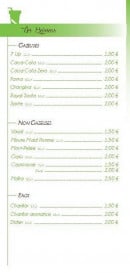 Menu Top Salade - Les boissons