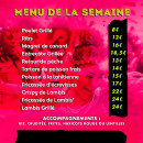 Carte et menu de Yes We Can à Fort de France — Un exemple de menu du semaine