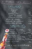 Carte et menu de La Ronde Des Yoles à Sainte Anne — Exemple de menu