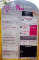 Carte et menu de Le New Touloulou à Sainte Anne — Les menus à la carte et les formules