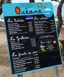 Menu Océane - Les entrées, grillades, salades ..