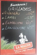 Menu Sainte Luce Paradise - Les grillades