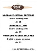 Menu Baguet Shop - Les plats nordiques