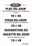 Menu Baguet Shop - Un extrait de plat du jour