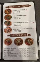 Carte et menu de Bo Bun Montabo à Cayenne — Soupes