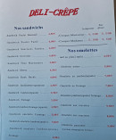 Menu Déli-Crêpe - Les sandwichs et omelettes