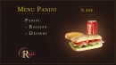 Menu Le vrai régal - Le menu panini