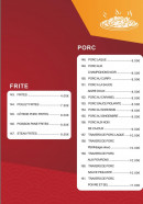 Menu Miao Xian Ge - Les frites et porcs