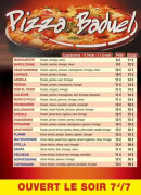 Carte et menu de Pizza Baduel à Cayenne — La carte des pizzas