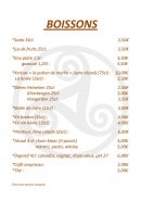 Menu Ti Krampouezh - Boissons