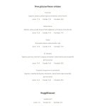 Carte et menu de Pizza M. Matoury à Matoury — Pizzas base creme