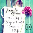 Menu L'emporter - La formule déjeuner à 15€